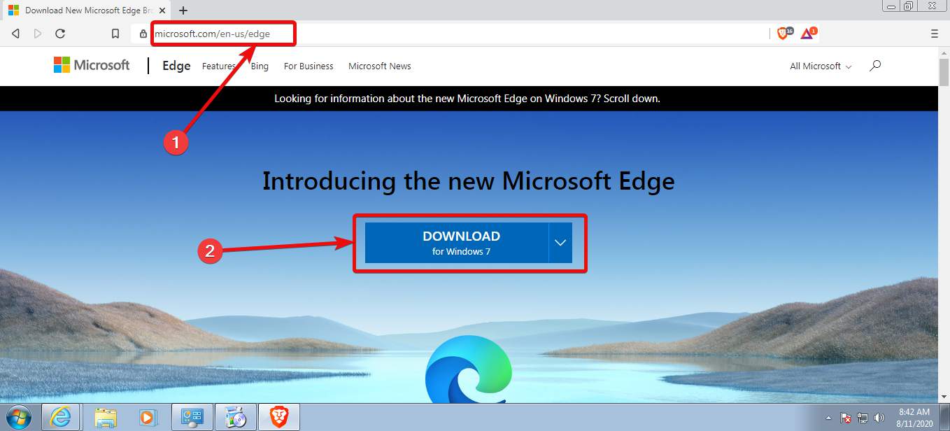 Microsoft Edge на windows 